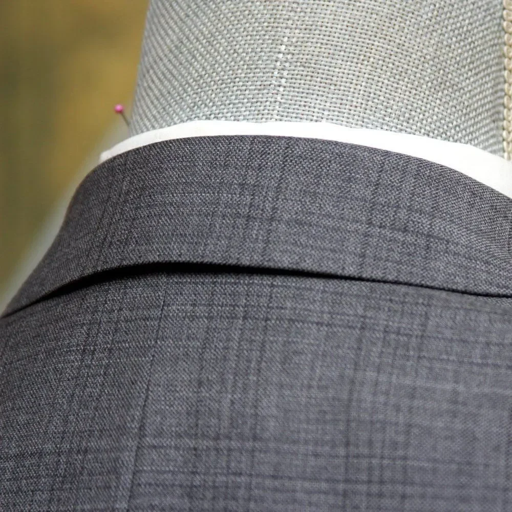 JOS A BANK Men's Blazer Sport Coat Jacket‎ 36R Wool Grey Plaid E081214